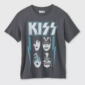 KISS Graphic Band Tee Gray Size XS 100% Cotton